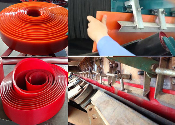 Duro 60A 70A 80A پلی نوار نقاله تسمه نقاله نوار نقاله PU Skirting
