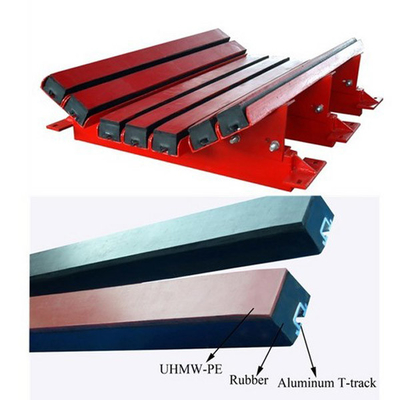 لنت لاستیکی UHMWPE میله های ضربه ای نوار نقاله پشتیبانی از نوار ضربه کشویی