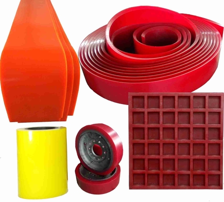 محصولات پلی یورتان ریخته گری سفارشی ساخته شده PU Urethane Chute مواد آستر